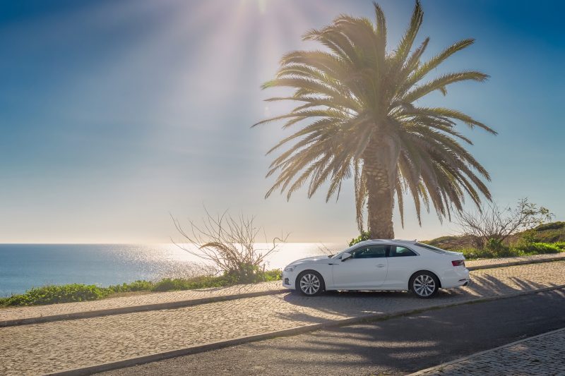 coche playa verano