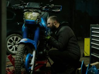 Moto en el taller